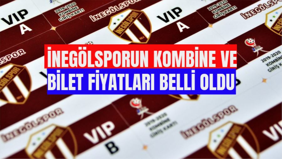İNEGÖLSPORUN KOMBİNE VE BİLET FİYATLARI BELLİ OLDU