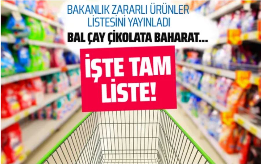 Tarım Bakanlığı zararlı ürünler listesi!