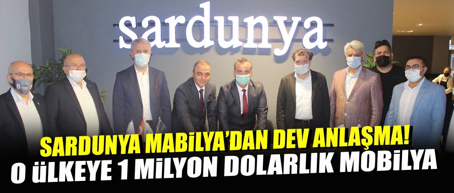 Sardunya Mobilyadan Dev Anlaşma! Filistin