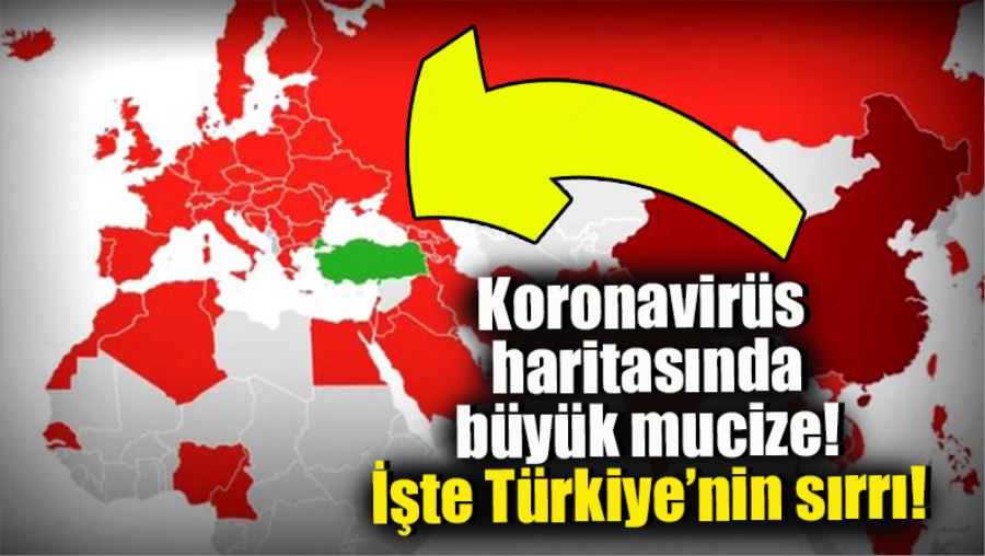 KORONAVİRÜS HARİTASINDA TÜRKİYE MUCİZESİ!