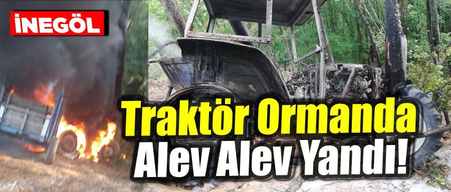 Traktör Ormanda Alev Alev Yandı!