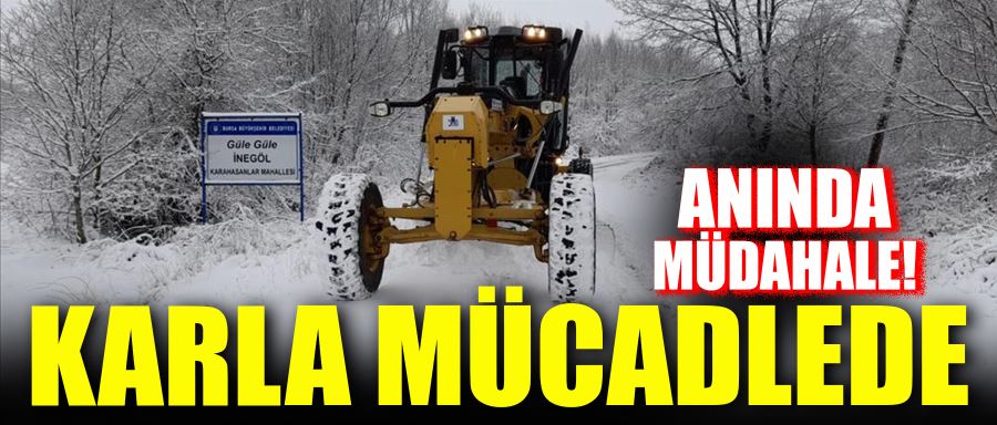 Köy Yollarına Anında Müdahale Edildi