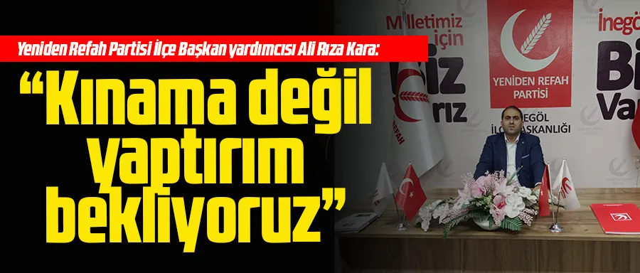 Ali Rıza Kara: “Kınama değil yaptırım bekliyoruz”