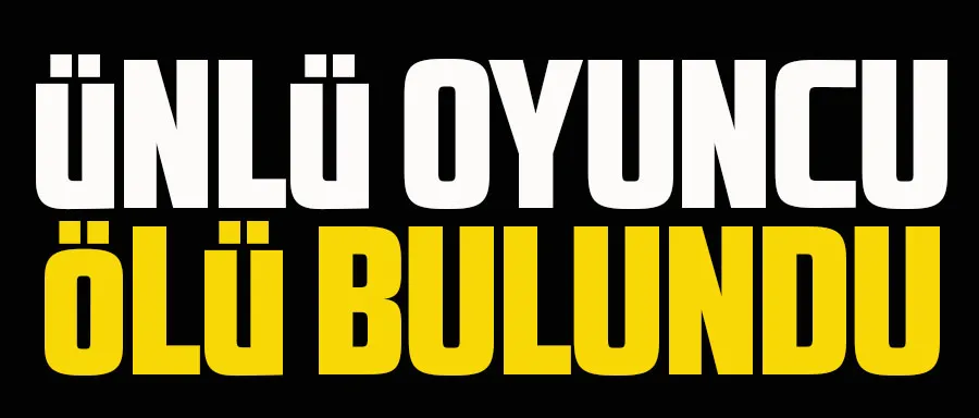Ünlü oyuncu parkta ölü bulundu! 