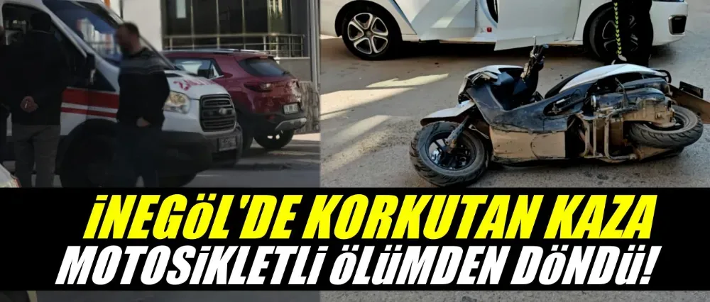 Otomobil ile motosiklet çarpıştı; 1 yaralı!	