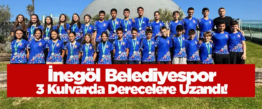 İnegöl Belediyespor 3 Kulvarda Derecelere Uzandı