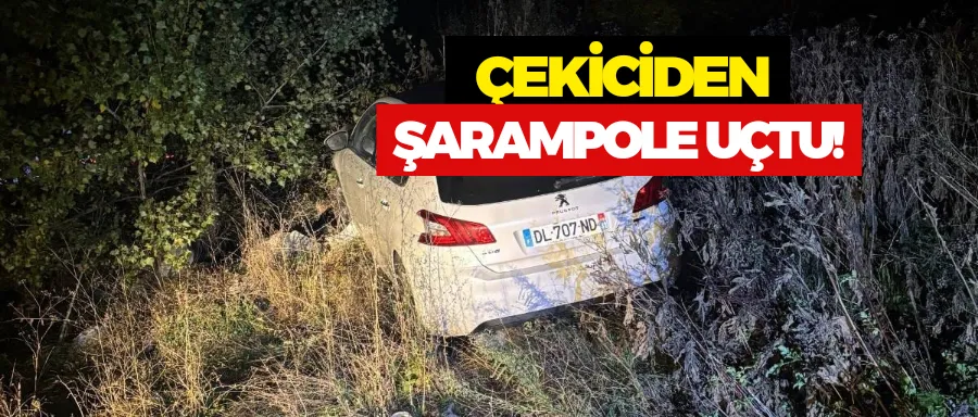 Oto Çekiciden Şarampole Uçtu ‼️