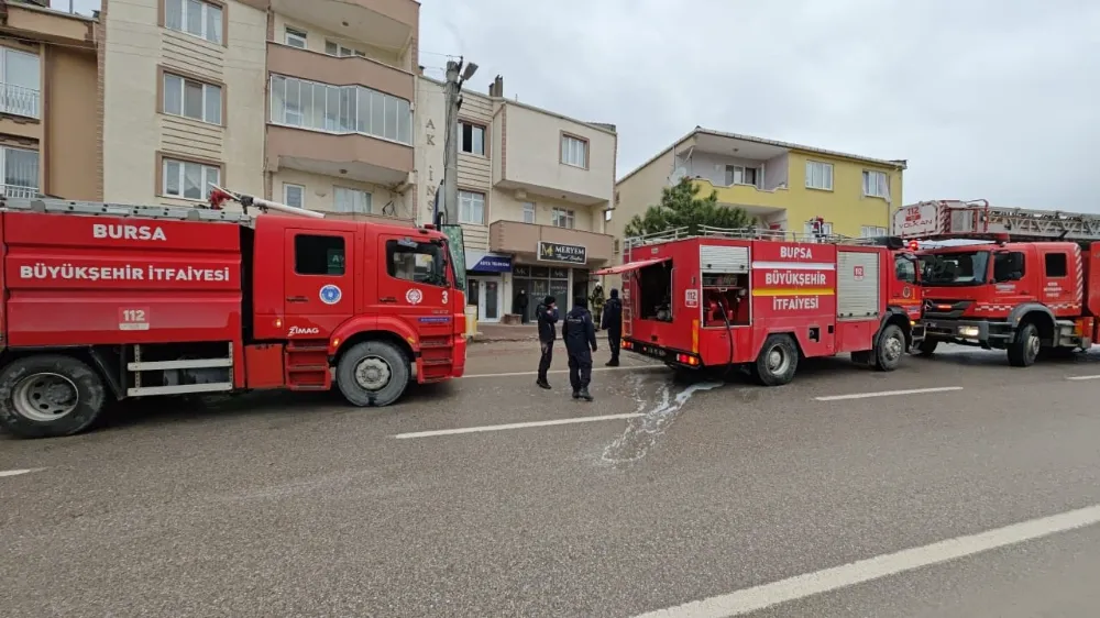 İnegöl’de Baca Yangını Paniği