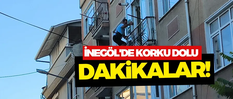 Anahtarı evde unutunca balkondan tırmanmak zorunda kaldı