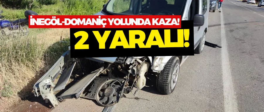 İnegöl-Domaniç yolunda kaza!