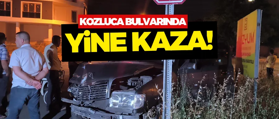 Kozluca bulvarında kaza! 2 yaralı..