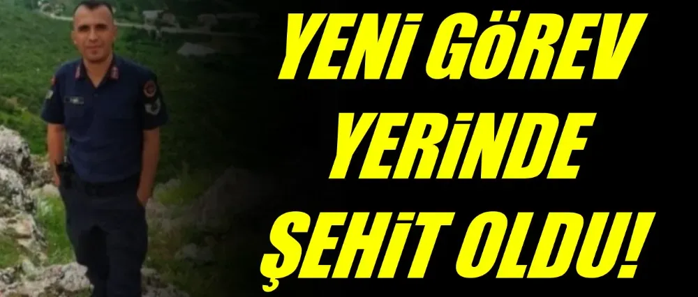 Yeni görev yerinde şehit oldu 