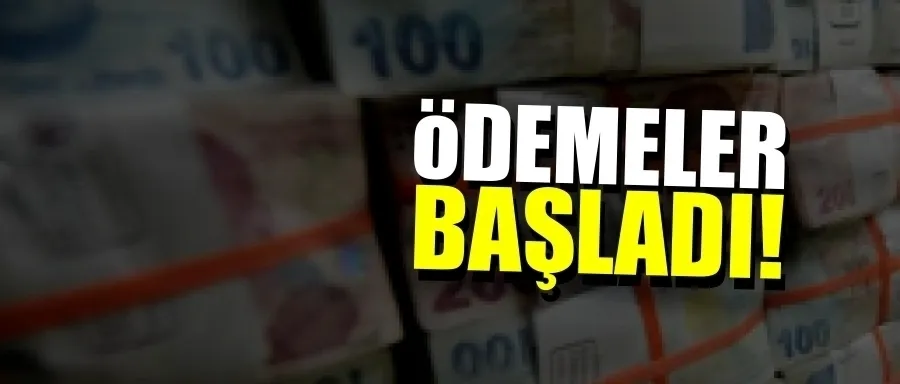 Bakanlık duyurdu: Ödemeler hesaplara yattı!