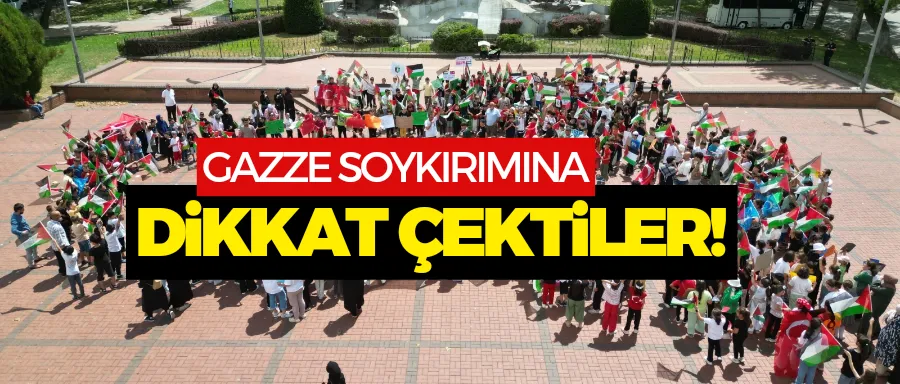 Gazze soykırımına dikkat çektiler 