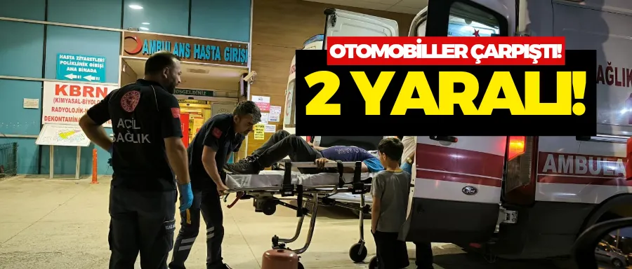 Alanyurt yolunda otomobiller çarpıştı!