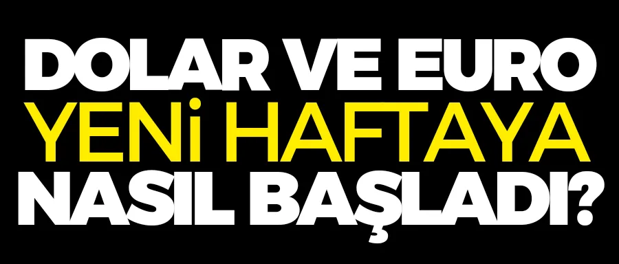 Dolar ve Euro yeni haftaya nasıl başladı?