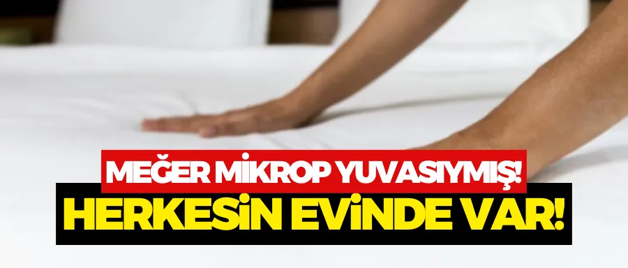 Nevresim ve çarşaflar mikrop yuvasıymış