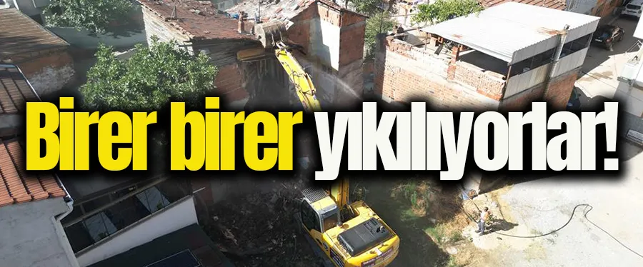 Eski Binalar Yıkılarak Güvenli Sokaklara Dönüşüyor