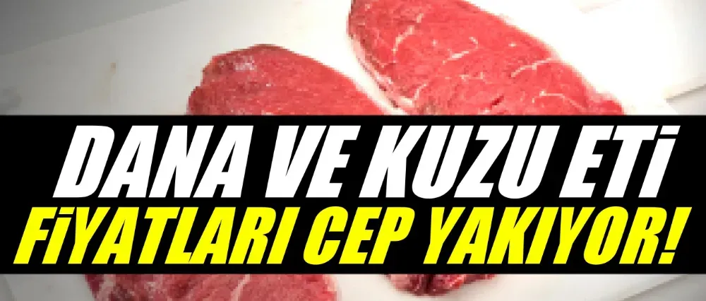 Dana ve kuzu eti fiyatları cep yakıyor!