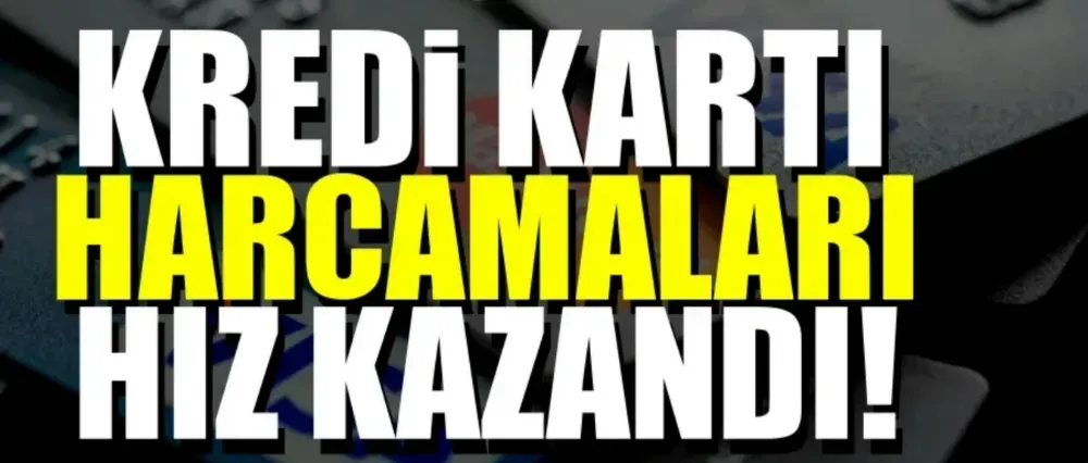 Kredi kartı harcamaları hız kazandı!	