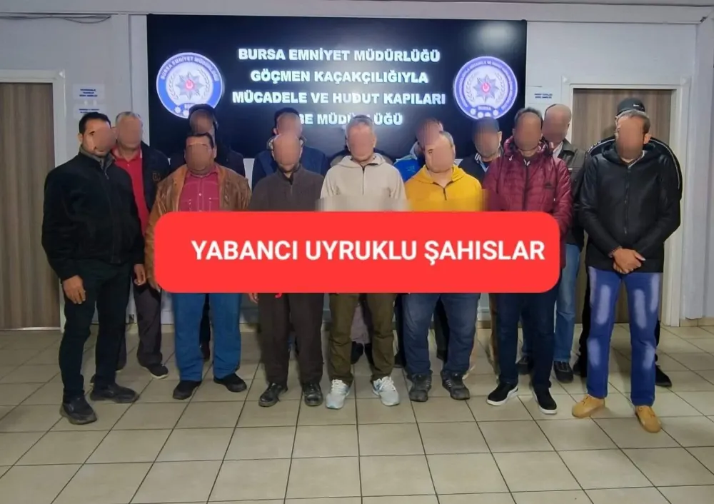 İnegöl’de Düzensiz Göçmen Operasyonu