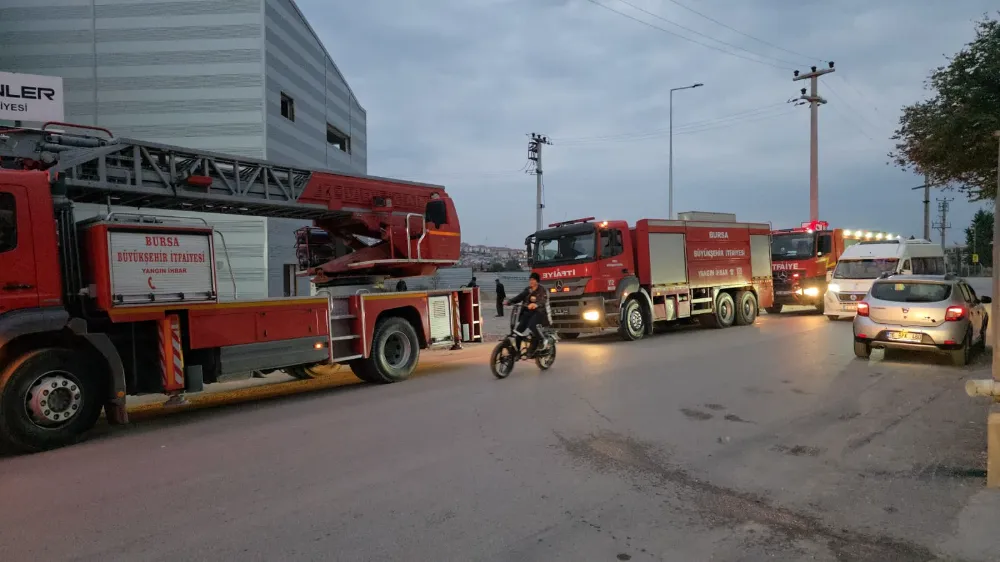 İnegöl’de metal atölyesinde korkutan yangın!