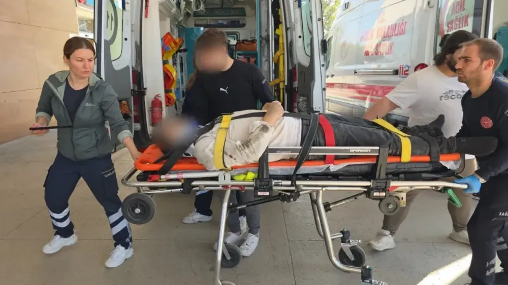 İnegöl’de İş Yerinde Yüksekten Düşen İşçi Yaralandı