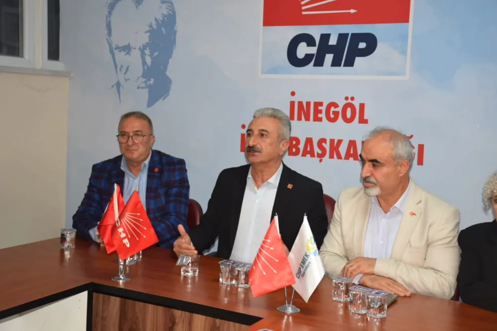 CHP Bursa İl Başkanı Nihat Yeşiltaş’tan CHP İnegöl İlçe Başkanlığına Hayırlı Olsun Ziyareti