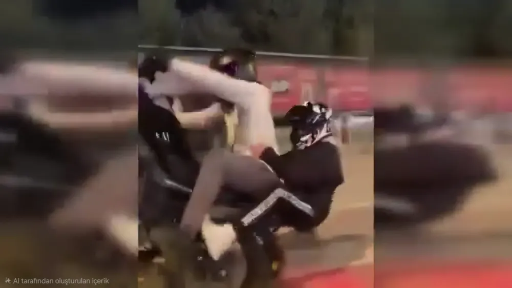 İnegöl’de Motosikletle Tehlikeli Hareket!