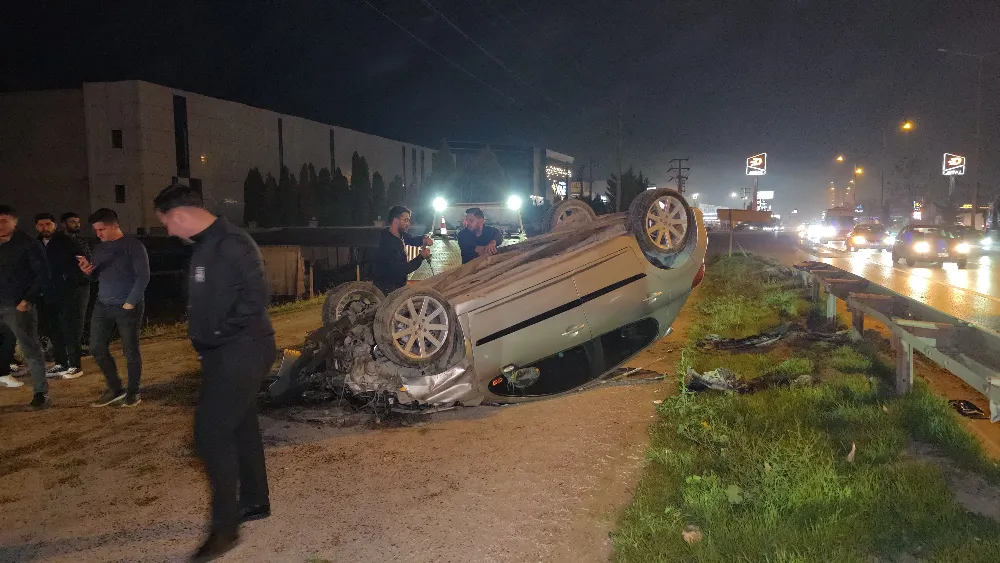 Bursa-Ankara karayolu İnegöl girişinde kaza!