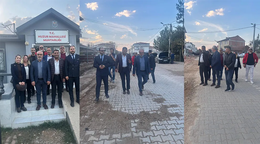 CHP İnegöl İlçe Başkanı Zemci Şahin Huzur Mahallesi’nde Altyapı Çalışmalarını Yerinde İnceledi