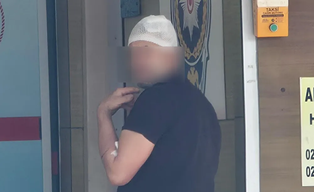 Kafasına demir parça düşen işçi yaralandı!