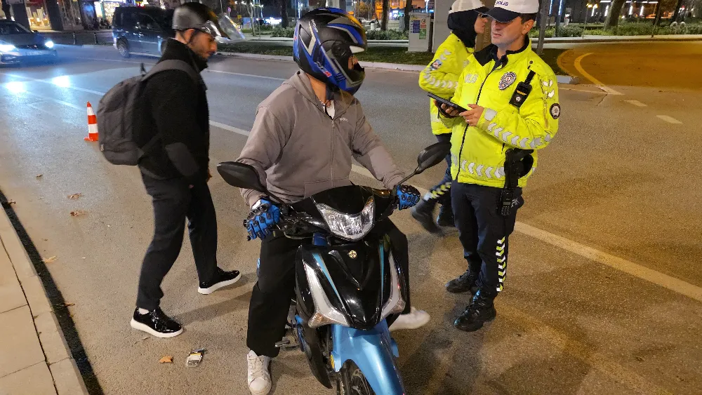 İnegöl’de Motosikletlere Ekipman Denetimi