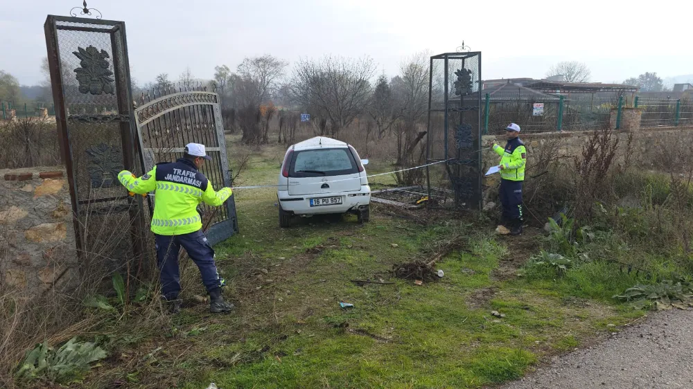 İnegöl Ortaköy Yolunda Tek Taraflı Kaza: 1 Yaralı