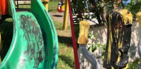 Çocuklar oynamasın diye bunu yaptı