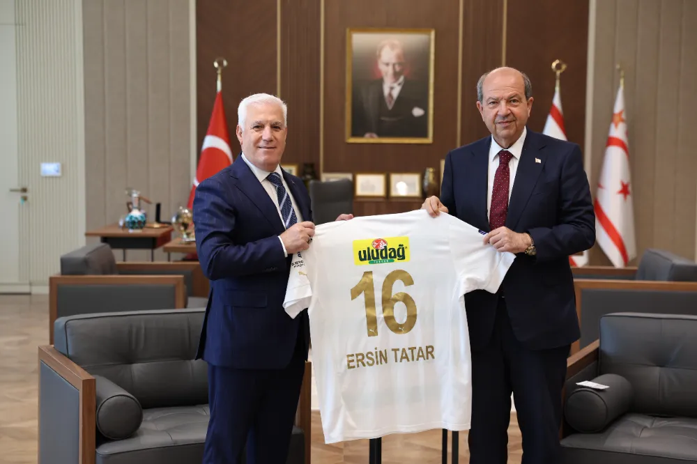 Başkan Bozbey’den KKTC Cumhurbaşkanı Ersin Tatar’a ziyaret