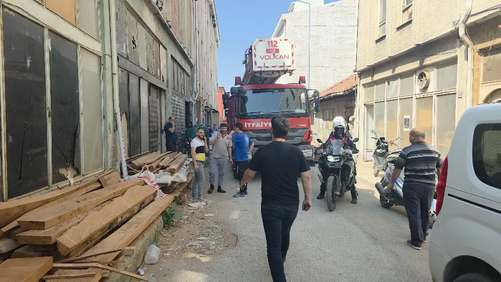 İnegöl Mobilya sanayisinde korkutan yangın!