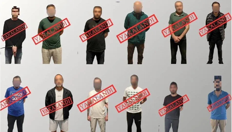 Ulusal seviye ve kırmızı bültenle aranan 12 kişi yakalandı