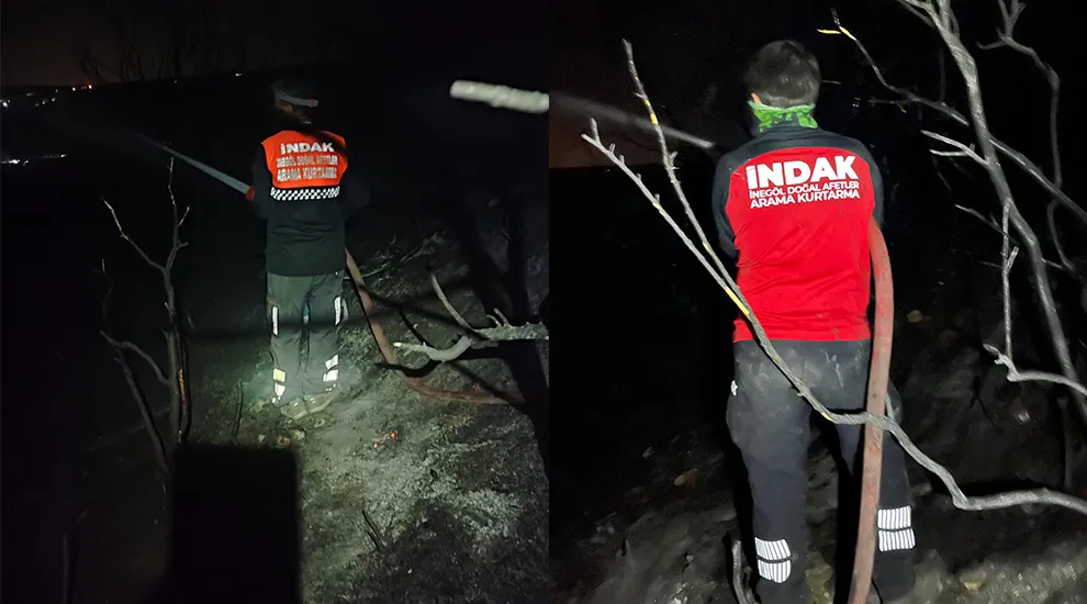 İNDAK, Yenişehir’deki Yangına Anında Müdahale Etti