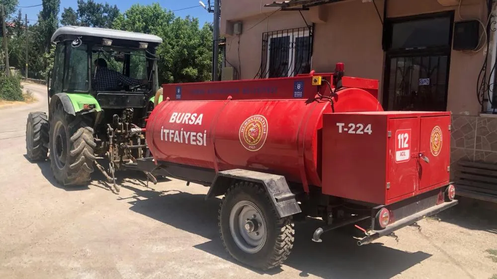 Büyükşehir tankerleri ile orman yangınlarına anında müdahale
