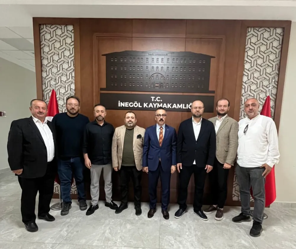 İHH İnegöl Temsilciliğinden Kaymakam Eren Aslan’a Ziyaret