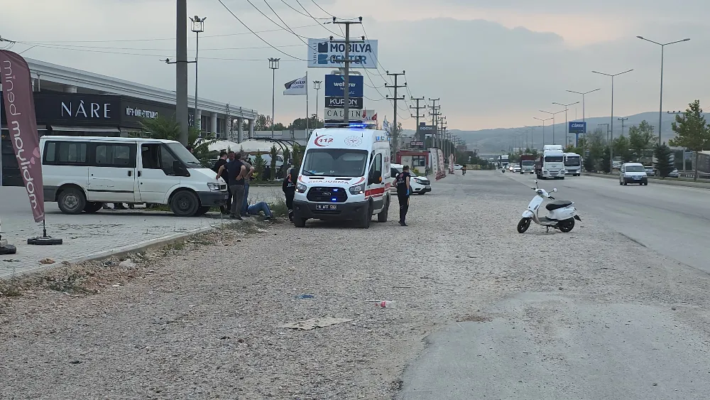 Kalburt'ta motosiklet kazası!