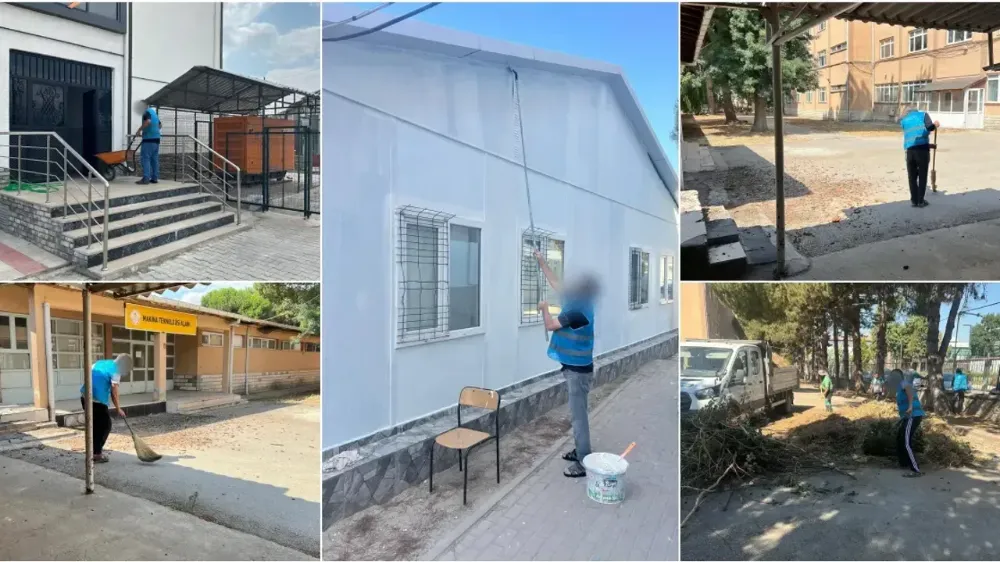 İnegöl’de 8 Okul Yeni Eğitim Yılına Hazırlandı! 18 Yükümlü Görev Aldı