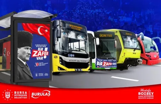 30 Ağustos Zafer Bayramı’nda ulaşım ücretsiz
