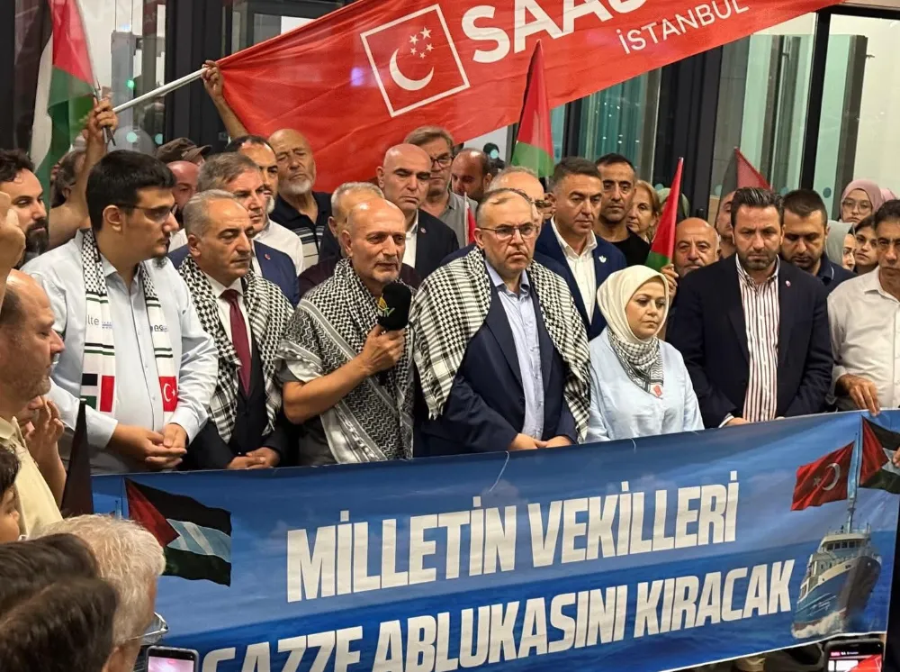 Saadet Partili Atmaca Gemiye Bindi! Gazze