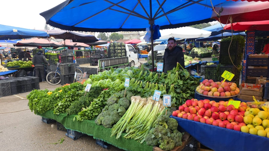 İnegöl'de soğuk hava pazar müşterisini azalttı