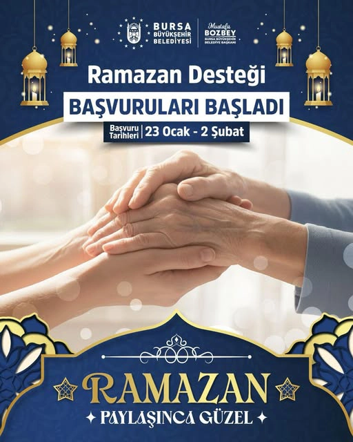 Bursa'da Ramazan desteği başvuruları başladı