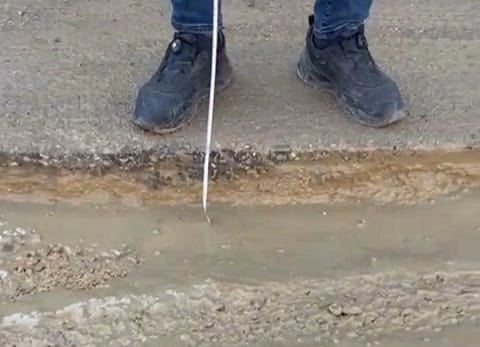 İnegöl’de Çukurlar Metreyle Ölçüldü