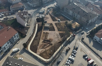 Alanyurt Köy İçi Meydan Projesinde Çalışmalar Sürüyor