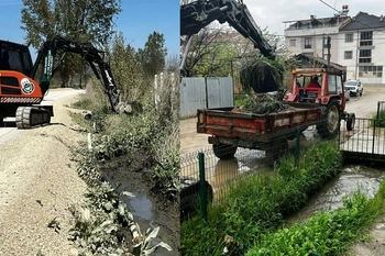 Cerrah’ta 5 Km’lik Sulama Kanalı Temizlendi